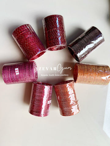 Silk Dotted bangles