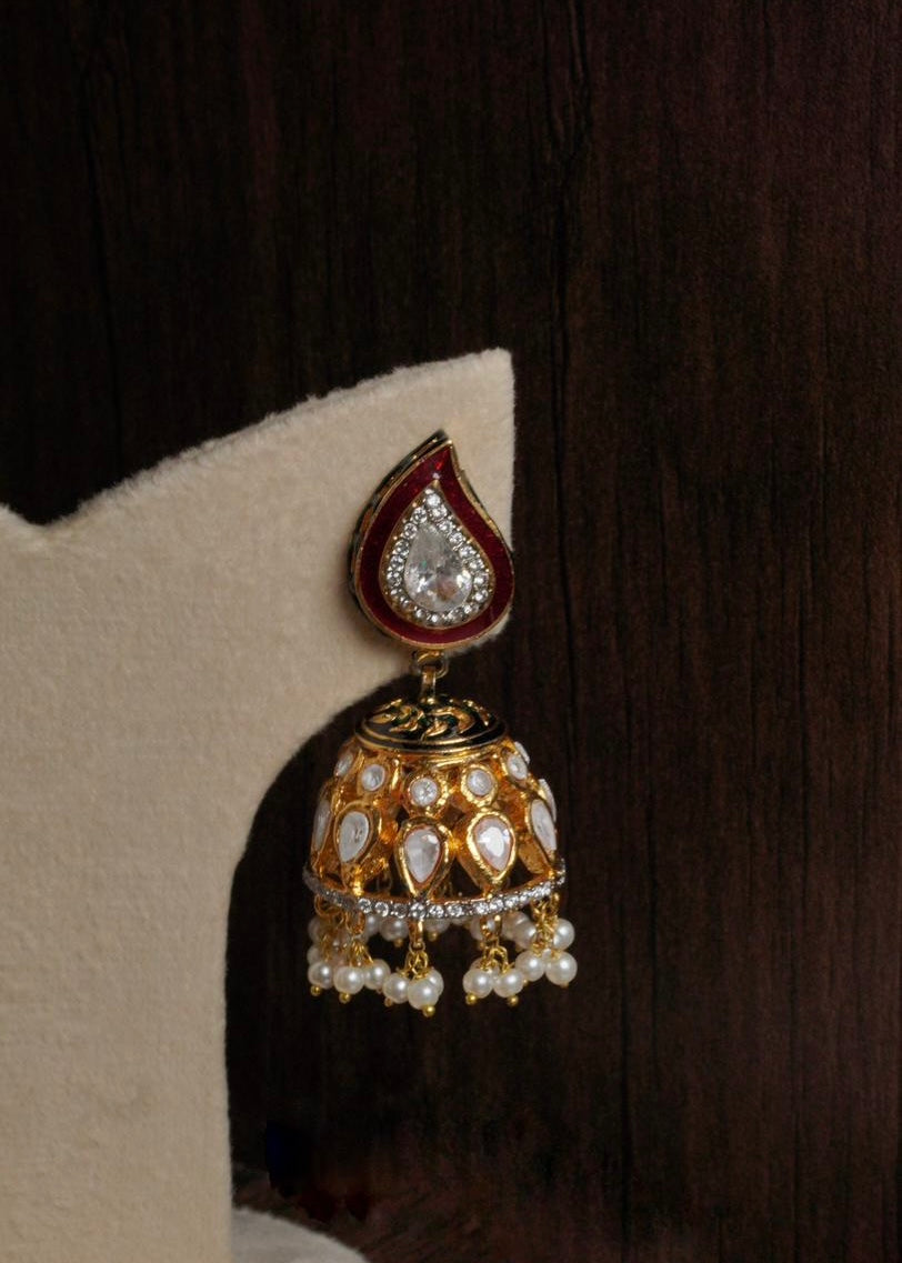 Meesha Polki Jhumka