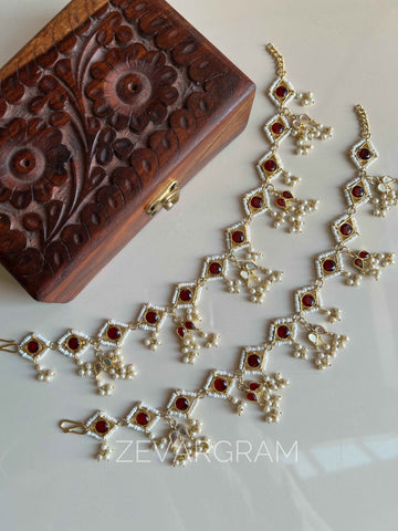 ANJALI ANKLETS MAROON